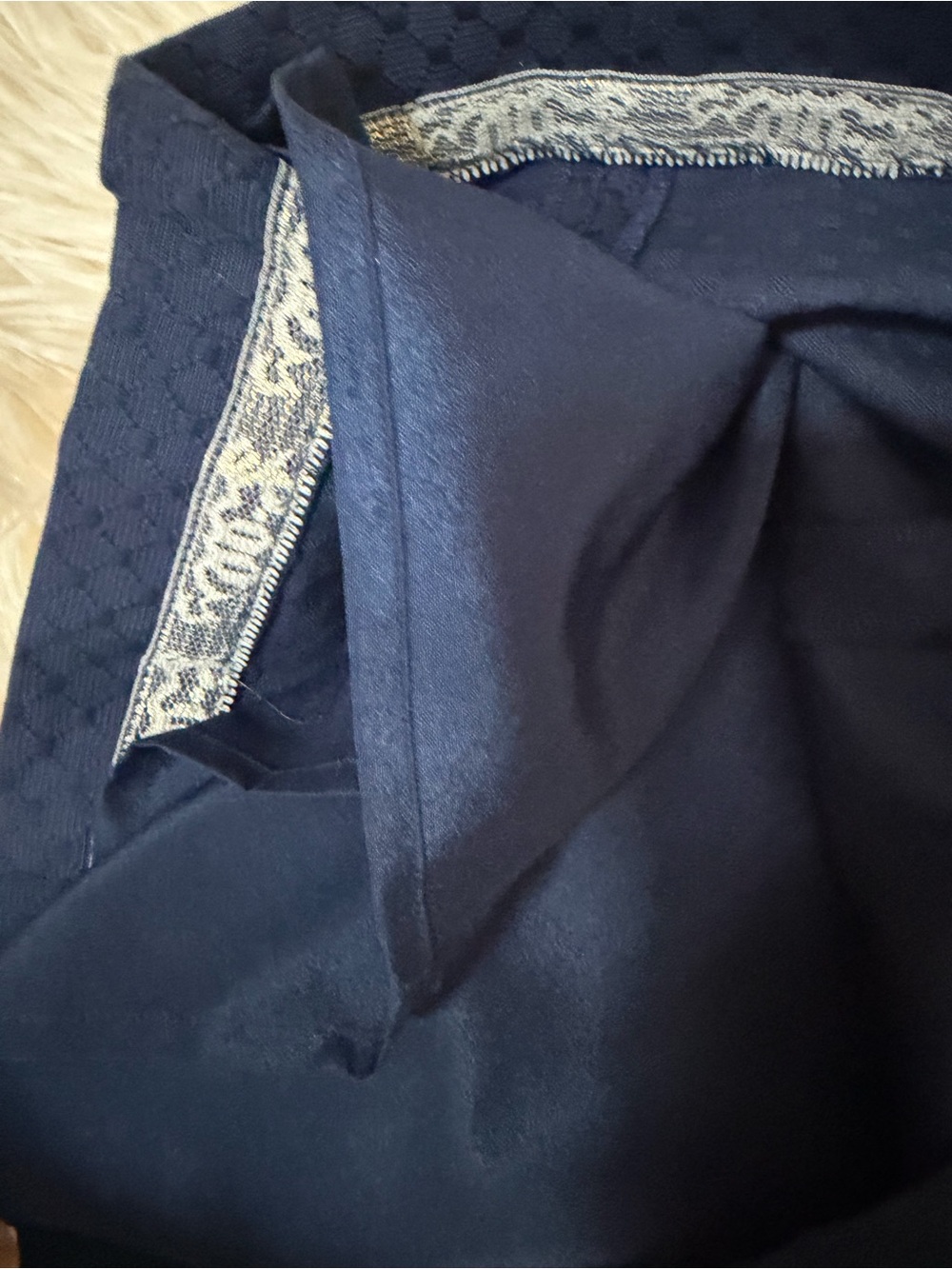 Lilly Pulitzer Demi Dress Women True Navy Gold Embroidered Strapless Mini 00 new - Picture 8 of 8